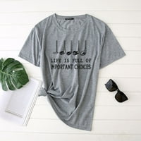 Smihono Summer Muns T-majice Smiješno grafičko pismo Ispis Bluza Ležerne prilike Klasične majice za