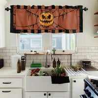 Goory Halloween Kratki prozor za zavjese na pola prozora draperska kafić Tier Kuhinjski šal kupaonica