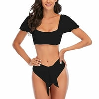 UmFun kupaći kostim za žene, visokokvalificirani bikini, ženski kupaći kostimi dva bikinija set puff