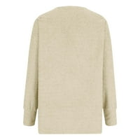Džemper za kornjače dugi kardigan za žene sa džepovima Čvrsta boja otvoreni džemper s dugim rukavima