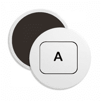 Simbol tastature A okrugli cerac frižider magnet zadržava ukras