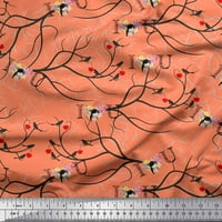 Soimoi Rayon tkanina cvjetna, rat i mačja umjetnička ispisana tkanina široka