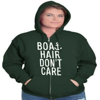 Brodska kosa ne zanima ocean vibes slatka zip hoodie dukserice žene bristične marke 4x