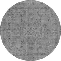 Ahgly Company u zatvorenom okruglu Orijentalni sivi prostirke industrijske površine, 5 'krug