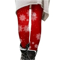 Božićne kostime za žene High Struine gamaše Zimska elastična toplo za debljinu noviteta Xmas Snowflake