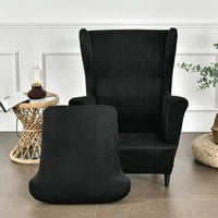 Velvet Stretch Wingback stolica za zaštitu fotelja Slipcover Elastic Novo