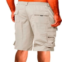 Jusddie Muške kratke hlače Elastične struke Ležerne prilike, ljetne kratke hlače sa zatvaračem za odmor