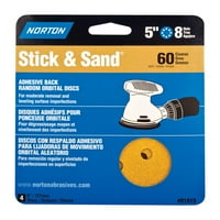 Norton Stick & Sand In. Aluminijski oksid ljepilo brusnog diska Grit Grubi PK