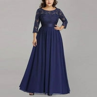 Ljetne haljine plus veličina haljine Flutter mini vjenčanica plava 2xl