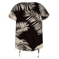 Ženske ljetne vrhove Izlazite majice Fahsion Grafički casual trendi udobnih bluza mekih tina