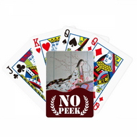Šljiva Blossom Beauty Chinese Slikanje Peek Poker igračka karta Privatna igra