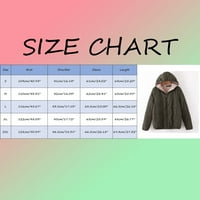 PXIAKGY zimski kaputi za žene Ženska jakna Čvrsta boja i debeli jesen zimski kapuljač sa pamučnom jaknom + XL