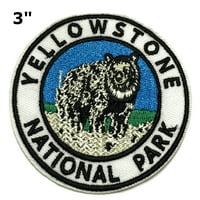 Nacionalni park Yellowstone iz vezeni zakrpi za patch Wive-on Applique Wander Suvenir