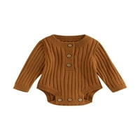 Nituyy Baby Girl Dječak Džemper pletene prevelike puloverske duksere ROMPER WARM FALL Zimska odjeća
