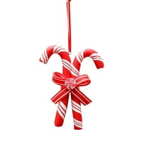 Božićni ukrasi za bombone, ukrasi za lizalice Paprimint Candy Cane visi privjesci za božićno drvce,