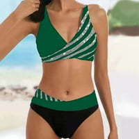 Kupaćih kostimi Tankenis set za žene Bikini Split Print Hot Diamonds okupljajte veličinu kupaći kostim