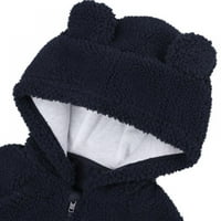 Toddler Cashmere jakna s kapuljačom za bebe dječake Djevojke jesen zima dugih rukava topla gornja odjeća