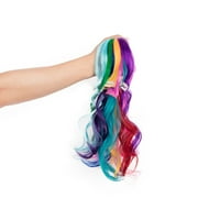 YouLoveit Obojeni isječak u kosu Duge frizure ravno kovrčava zabava označavaju kosu za kosu cosplay