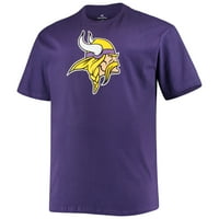 Muške fanatike marke Justina Jefferson Purple Minnesota Vikings Big & Visok Naziv igrača i majica