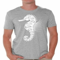 Newkward Styles Seahorse majica za muškarce majice za muškarce Muška modna kolekcija majica za tatu