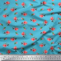 Soimoi pamučna kambrična tkanička tkanina i ruža cvjetna tiskana šivaće tkaninsko dvorište