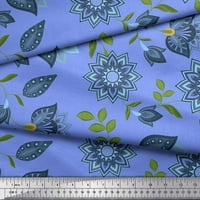 Soimoi pamučna kambrička tkaninska tkanina i cvjetno umjetničko otisnuto tkaninsko dvorište široko