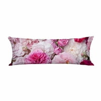 Ružičasti francuski ruže dugi dio tijela jastuk za tijelo jastuk jastuk veličine jastuka
