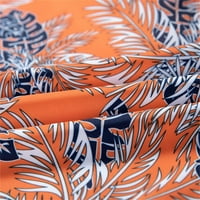 Muške ljetne havajske tiskarske majice Stilsko rever vrat kratkih rukava za dnevne zabave za odmor