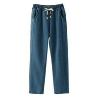 Musko casual moda plus veličine labavih elastičnih struka Jeans Street široke noge pantalone pantalone