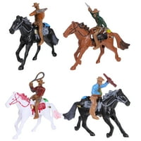 Igračke kaubojske kaubojsindije figuri su zapadne akcije Boysfigurine Kids Bull Ridernativne američke