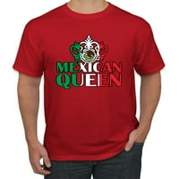 Divlji bobby mexican kraljica latino pride Men grafički tee, crvena, srednja