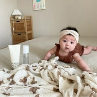 Slojevi za bebe Blaketi medvjeda od pamučnog klimatiziranog dojenčad za spavanje za spavanje dojenčadi