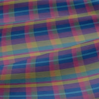 Onuone pamučni dres Blue tkaninski madras Provjerite zanatski projekte Dekor tkanina Štampano od dvorišta