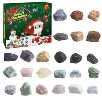 Božićni dan odbrojavanja igračaka, dječji božićni pokloni, pokloni za odmor, kamene ukrase