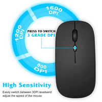 2.4GHz i Bluetooth punjivi miš za Matepad 10. Bluetooth bežični miš za laptop MAC iPad Pro Computer