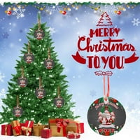 Giligiliso božićni poklon za svoj poklon za božićni privjesak Božićno ukrašavanje stabla nazad u školu