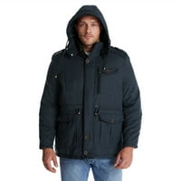 Simplmasygeni Muška božićna jakna za muškarce plus veličina čišćenje dugih rukava zimska kaput, ekstra