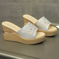 Katalem ravne papuče za žene Ljeto plaža rimske ljetne modne papuče Otvorene ženske cipele Sandale jelene