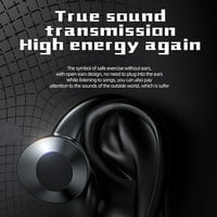 Bežični slušalice za slušalice IP vodootporni sportski slušalice Niske latency Otvori uši za uho Otkazivanje muzičke vježbe crno