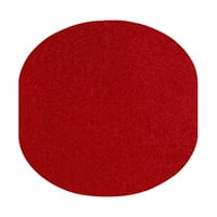 Početna Queen Color World Collection Način kućnog ljubimca Područje prostirke Crveno - 2 '8' ovalni