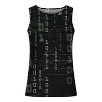 Okrugli dekolte za muškarce Nova digitalna 3D rezervoalna majica za majicu bez rukava TOP SHOW FORT