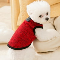 Džemper od psa Fleece Zimska jakna za male i srednje pse Hladni vremenski kaput za XS S Psi dječak ili