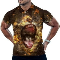 Lav kralj zvijeri muške majice kratkih rukava casual polo-majica Tee majice vrh