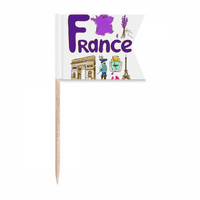Francuska Nacionalni simbol Landmark uzorak zastava za zube zastava za označavanje oznake za zabavu