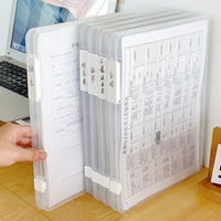 Vnanda sortirana kontejner za pohranu datoteka Clear File Storage BO sa dvostrukom kopčom za jednostavnu organizaciju u kući ili ured