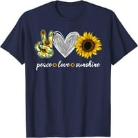 Drvo mir Love Sunshine Sunflower Hippie Sunflower Lover Pokloni Majica