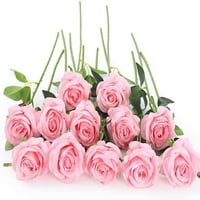 Umjetne ruže Cvijeće dugačka stabljika lažna svila ruža za kućne ukrase