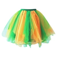 Booker Women Clic Princess Fluffy baletne suknje Slatka dizajna svjetlo za treptanje minikir za djevojčice