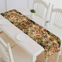 Leopard i cvjetni pamuk i posteljina stola trpezarija Kuhinja