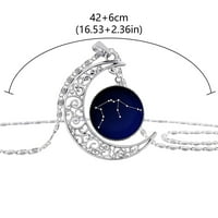 Kiplyki Veleprodaja modnih ljubitelja Universe Constellation Moon ogrlica Vremenska privjesak ogrlica
